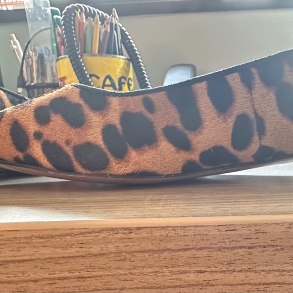 J Crew calf hair leopard print flats size 8 - Picture 5 of 6
